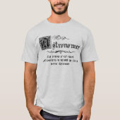Medieval Master Astronomer T-shirt (Voorkant)