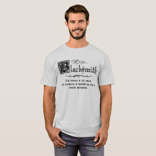 Medieval Master Blacksmith T-shirt (Voorkant volledig)