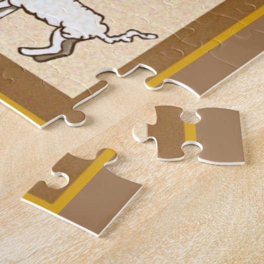 Medieval Maypole dansende puzzel Legpuzzel (Zijkant)