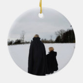 Medieval moeder en dochter keramisch ornament (Achterkant)