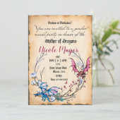 Medieval Moeder van Dragons Genderonderzoek Uitnod Kaart (Staand voorkant)