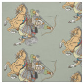 medieval Mongol-strijder Stof (Swatch)