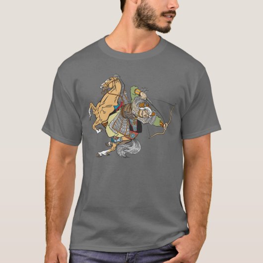 medieval Mongol-strijder T-Shirt (Voorkant)