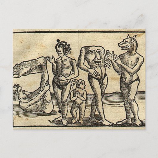 Medieval Monsters Briefkaart (Voorkant)