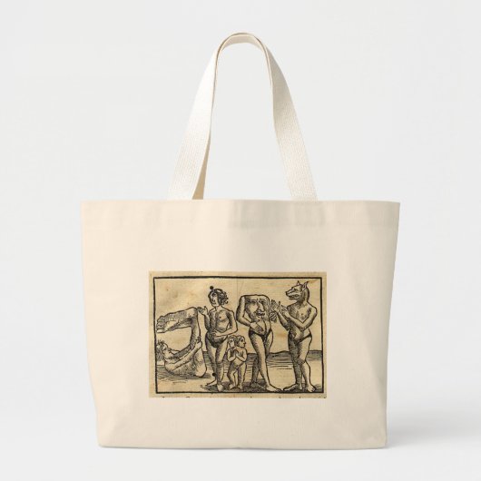 Medieval Monsters Grote Tote Bag (Voorkant)