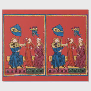 Medieval Music en Dance Cadeaupapier