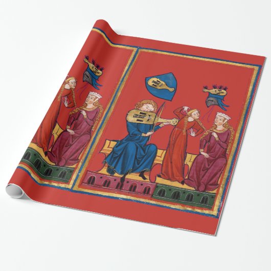 Medieval Music en Dance Cadeaupapier (Uitgerold)