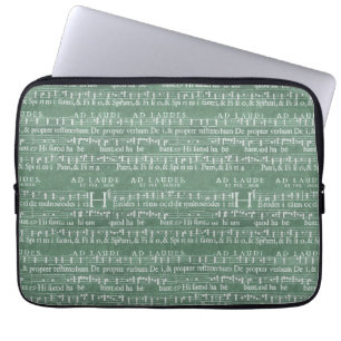 Medieval Music Manuscript Neopree Sleeve 13"