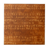 Medieval Music Manuscript, Rust Color Tegeltje (Voorkant)