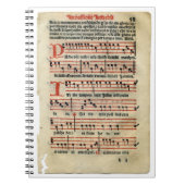 Medieval Music Score Notebook Notitieboek (Voorkant)