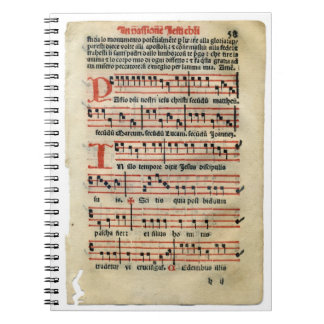 Medieval Music Score Notebook Notitieboek