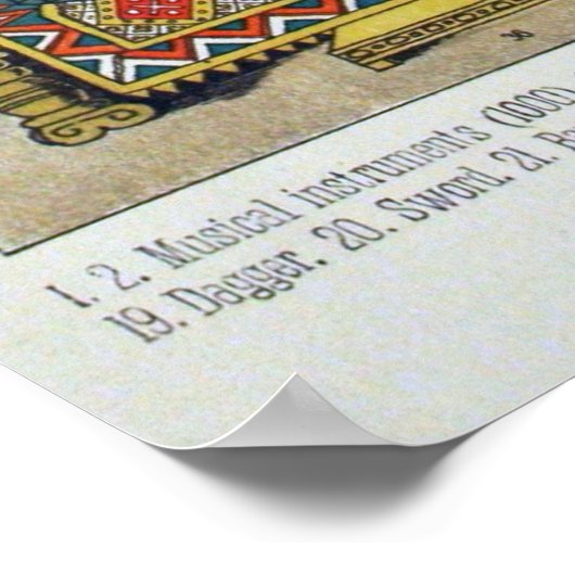 Medieval Musical Instruments, enz. Poster (Hoek)