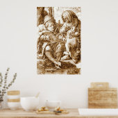 Medieval Musicians 1524 Poster (Keuken)