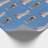 Medieval-nacht en dame cadeaupapier (Hoek)