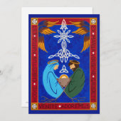 Medieval Nativity Christmas Card Feestdagenkaart (Voorkant / Achterkant)