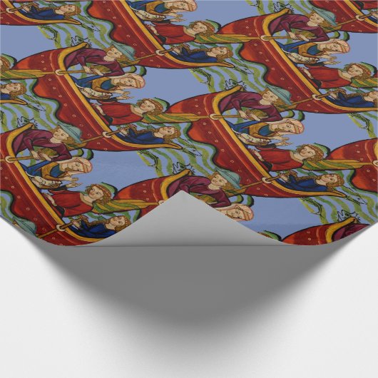 Medieval Nautical Frolic Cadeaupapier (Hoek)