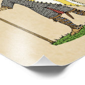 Medieval Norman Knight Circa 1066 Foto Afdruk (Hoek)