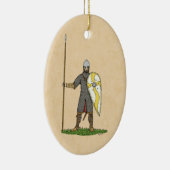 Medieval Norman Knight Circa 1066 Keramisch Ornament (Rechts)