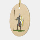 Medieval Norman Knight Circa 1066 Keramisch Ornament (Links)