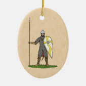 Medieval Norman Knight Circa 1066 Keramisch Ornament (Voorkant)