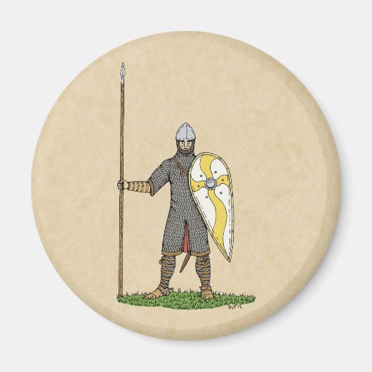 Medieval Norman Knight Circa 1066 Magneet (Voorkant)