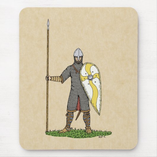 Medieval Norman Knight Circa 1066 Muismat (Voorkant)