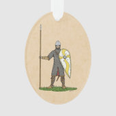 Medieval Norman Knight Circa 1066 Ornament (voorkant)
