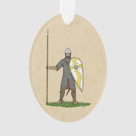 Medieval Norman Knight Circa 1066 Ornament (voorkant)