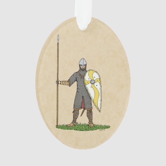 Medieval Norman Knight Circa 1066 Ornament (achterkant)