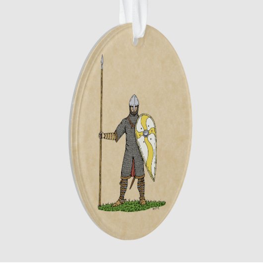 Medieval Norman Knight Circa 1066 Ornament (voorkant)