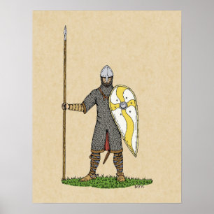 Medieval Norman Knight Circa 1066 Poster