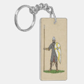 Medieval Norman Knight Circa 1066 Sleutelhanger (Voorkant Links)