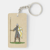 Medieval Norman Knight Circa 1066 Sleutelhanger (achterkant)