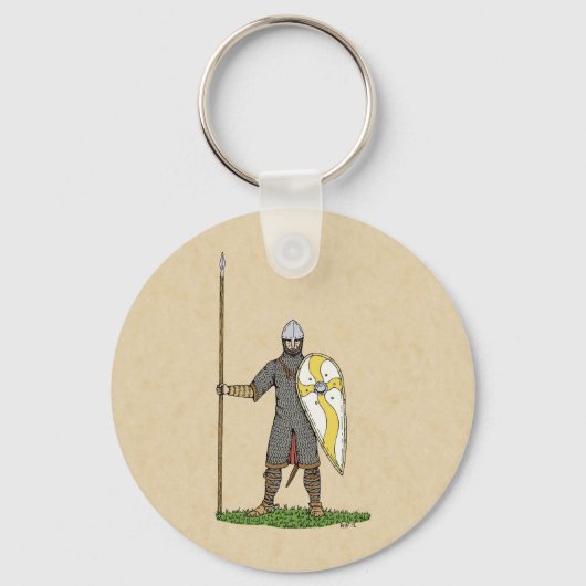 Medieval Norman Knight Circa 1066 Sleutelhanger (Voorkant)