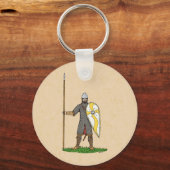 Medieval Norman Knight Circa 1066 Sleutelhanger (Achterkant)