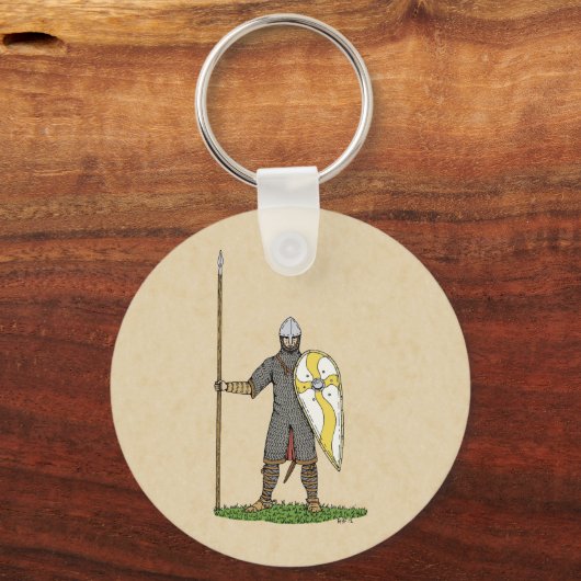 Medieval Norman Knight Circa 1066 Sleutelhanger (Achterkant)