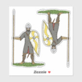 Medieval Norman Knight Circa 1066 Sticker (Vel)