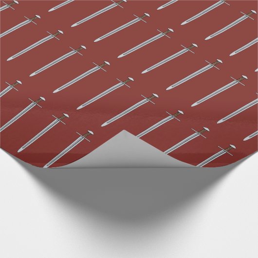 Medieval Norman Sword Cadeaupapier (Hoek)