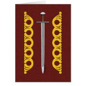 Medieval Norman Sword en Decoratieve Banden (Voorkant)