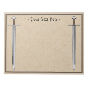 Medieval Norman Sword Notitieblok