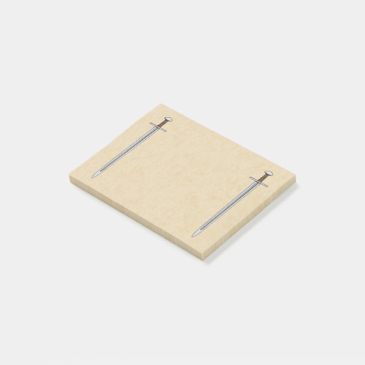 Medieval Norman Sword Post-it® Notes (Schuin)