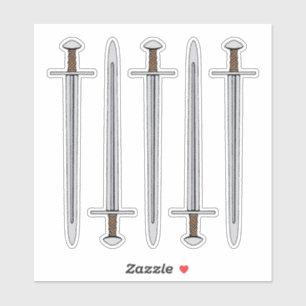 Medieval Norman Sword Sticker