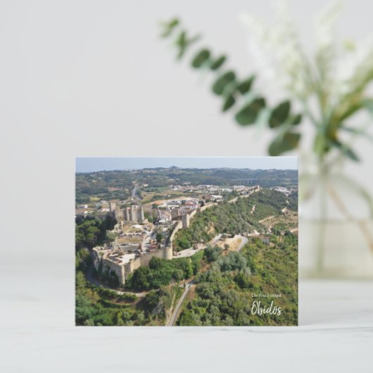 Medieval Obidos Portugal Briefkaart (Staand voorkant)