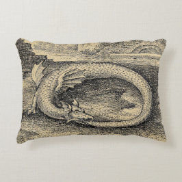 Medieval Ouroboros Dragon Buitenkussen