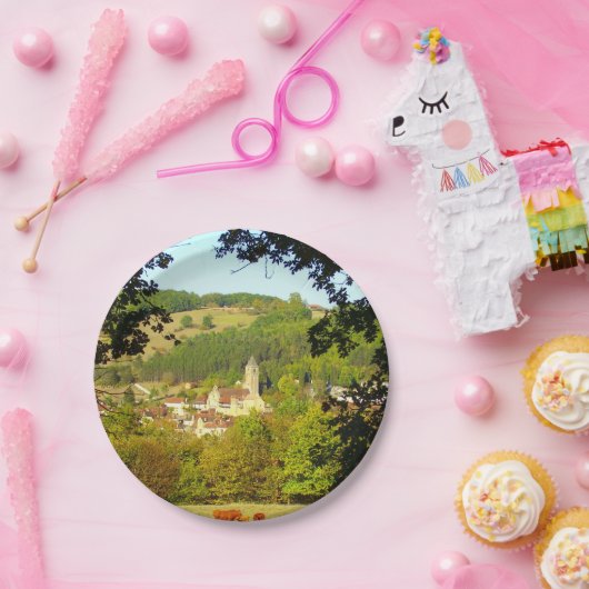 Medieval overlopen van Borden van Plazac Paper Papieren Bordje (Feest)