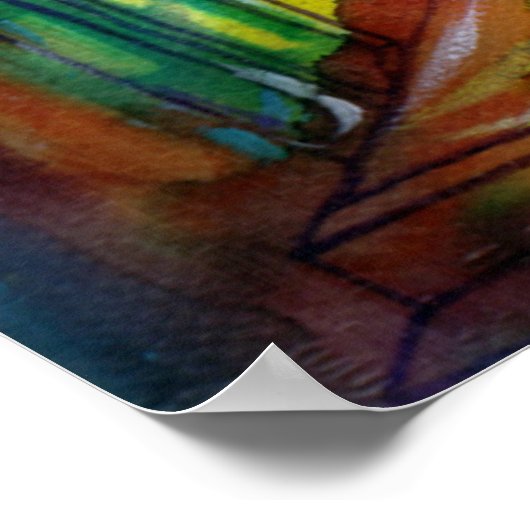 Medieval overnachting Florence Poster (Hoek)