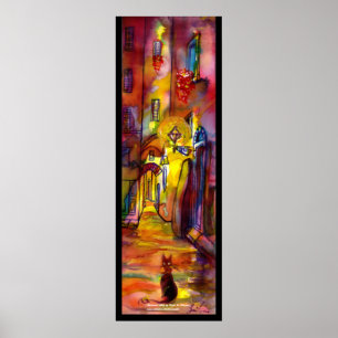 Medieval overnachting Florence Poster