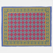 Medieval Patroon Fleece Deken (Voorkant (Horizontaal))