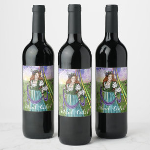 Medieval Peasant Maypole Cider Wijn Etiket
