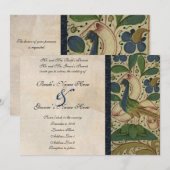 Medieval Pheasant Parchment Wedding Invitation Kaart (Voorkant / Achterkant)